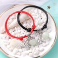 thumbnail image 4 of Joyería del Día de San Valentín, Pulsera RisingMoon, mayorista, cuentas simples, hojas, cadena de cuerda ajustable, Pulsera de pareja de playa luminosa de verano oso de fresa Electrónica, 4 of 6