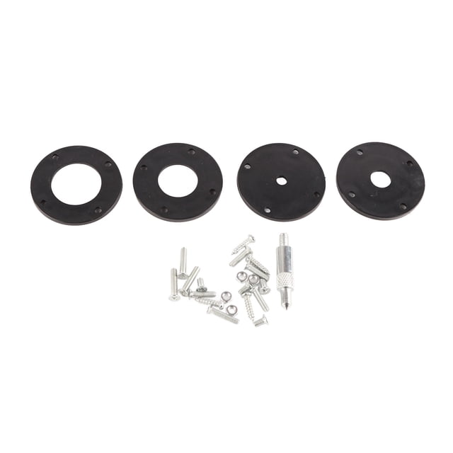 Aluminum Alloy Woodworking Router Flip Plate with Clear Hole Position - Wear-Resistant, Rust-Proof Milling Guide Platform for Precise Center Hole Bushing Alignment, Lightweight & Easy Installation