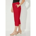 thumbnail image 3 of Catherines Women's Plus Size Suprema Elastic Waist Capri Pant (Petite Available), 3 of 6