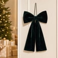 thumbnail image 5 of Christmas Decorations Velvet Bow Ornament Handmade Soft Hanging Bow With Rope For Tree Wreath Garland Wall Door Decor, 5 of 7