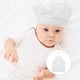 thumbnail image 4 of Accesorios de fotografía: gorro de chef, adorable delantal, ropa de chef para cosplay para bebé recién nacido (estilo niño, blanco, talla L), 4 of 6