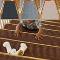 thumbnail image 3 of Stair Treads Non Slip Self Adhesive Pet Friendly Indoor Stair Protectors Rugs Covers Mats Skid Resistant Tape Free Soft, 3 of 7