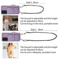 thumbnail image 3 of for Samsung Galaxy A23 5G Wallet Case, Crossbody Phone Purse with Card Holder for Women, Zipper PU Leather Carrying Cover Gift with Shoulder Strap Kickstand Anti-drop for A23 5G - Purple, 3 of 10