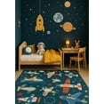 thumbnail image 2 of Rug Branch Kids Soft Steps Playtime Airplane Navy Indoor Soft Area Rug - 8x10, 2 of 4