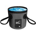 thumbnail image 1 of Water Bucket Folding PVC Carrier Wash Basin Traveling Camping Fishing Boating Reusable Organizer Container, 1 of 7