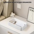 thumbnail image 4 of Organizador Valet Tray Crethip de piel sintética para mesita de noche, color blanco, 4 of 7