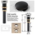 thumbnail image 3 of AVSIILE Matte Black Vessel Sink Faucet, 1 Hole Single Handle Tall Bathroom Vanity Faucets, Modern Utility Rv Laundry Bath Restroo, 3 of 9