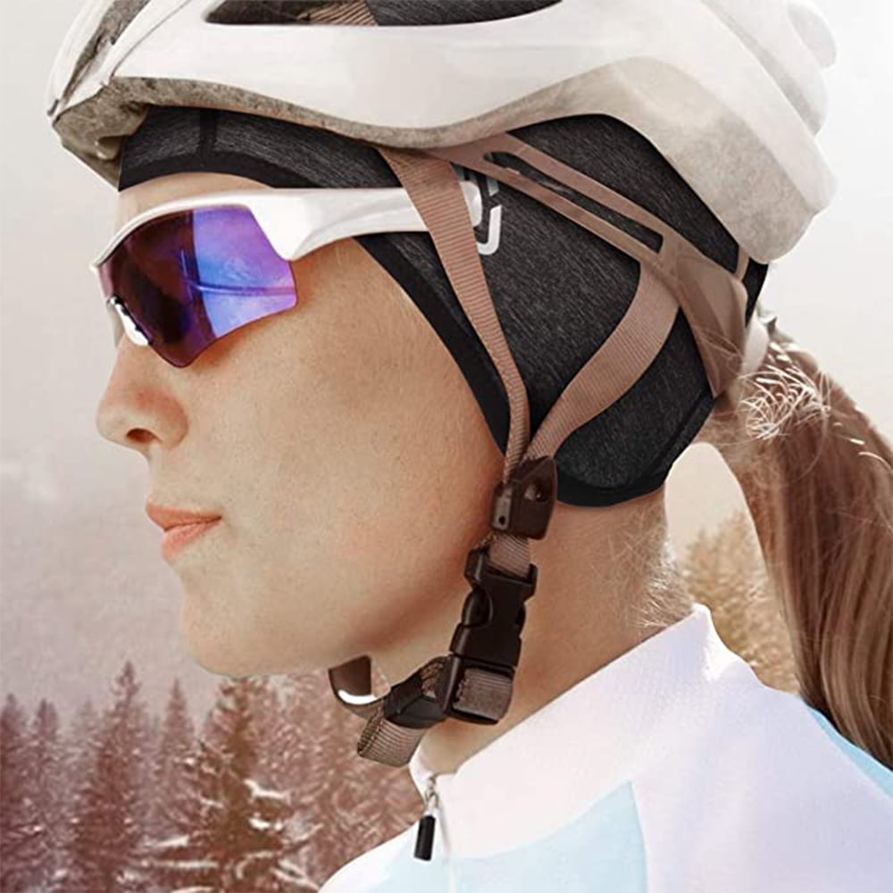 1 pcs Skull Cap Helmet Liner with Ponytail Women s Winter Thermal Cycling Cap Running Hat Beanie with Glasses Holes Walmart