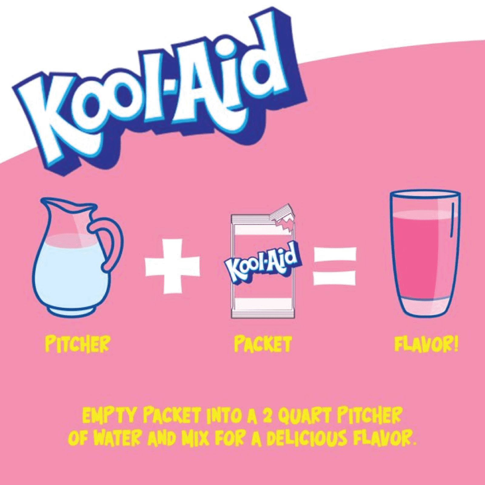 Kool-Aid Pink Lemonade Unsweetened Drink Mix Packets, Caffeine Free, 48 Count