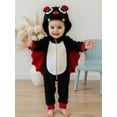 thumbnail image 6 of BemeyourBBs Kids Bat Costume, Long Sleeve Patchwork Hooded Cosplay Jumpsuit, 6 of 6