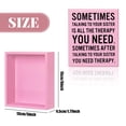 thumbnail image 2 of Letrero de madera Jetec Funny Sister Gifts Sometimes Talking Therapy, 2 of 6