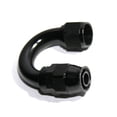 thumbnail image 2 of (one) AN12 12AN AN-12 180 Degree Swivel Fuel Oil Gas Line Hose End Fitting Black, 2 of 9