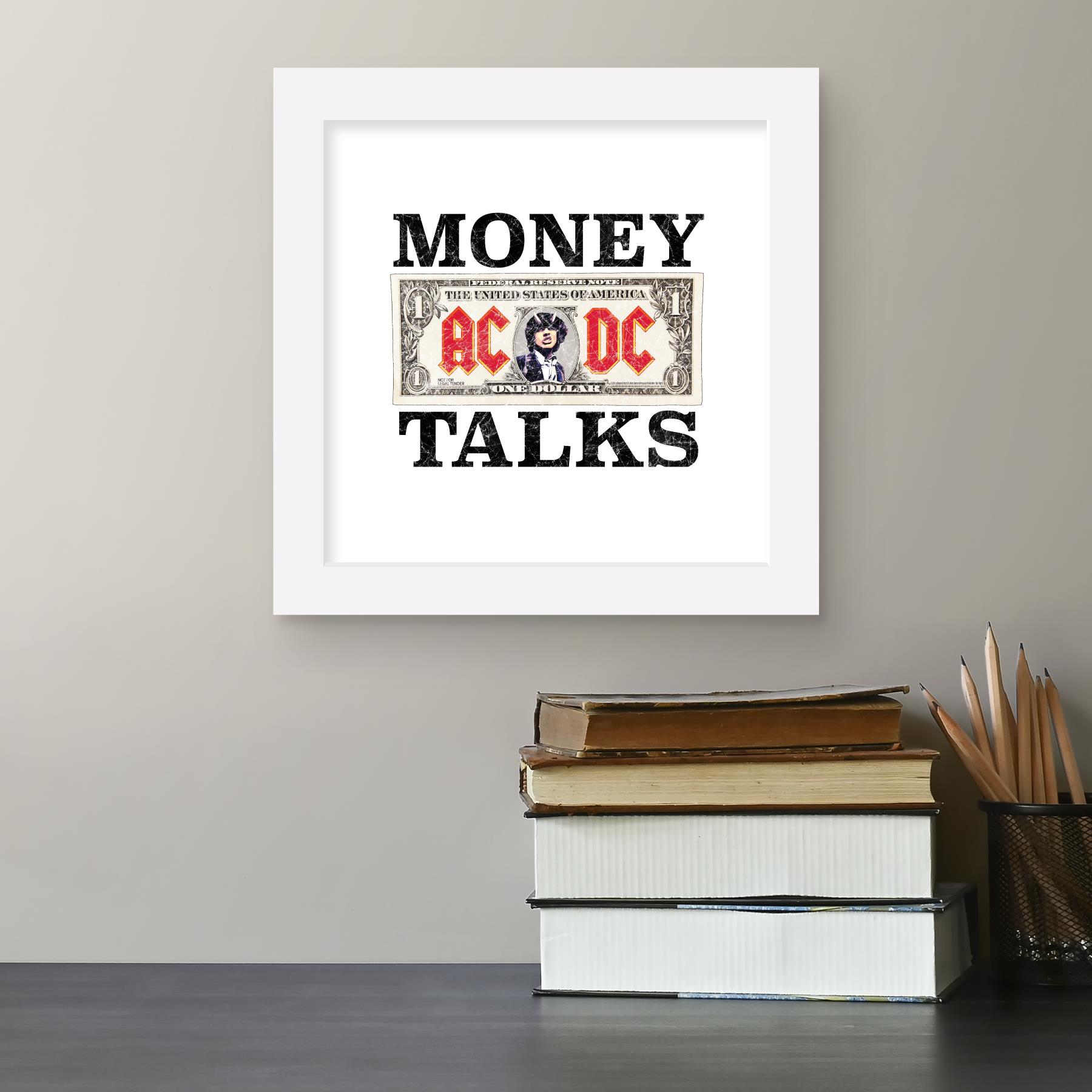 Gallery Pops AC/DC - Money Talks Wall Art, Black Framed Version