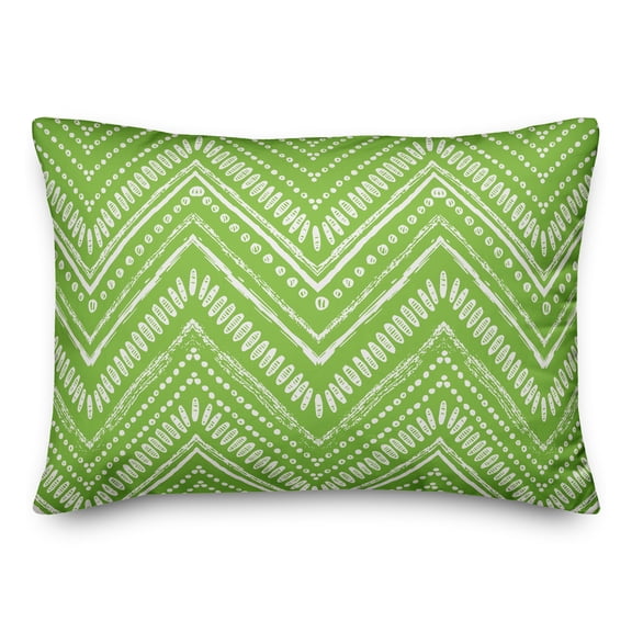 Creative Products Boho Chevron Lime 14x20 Indoor / Outdoor Pillow