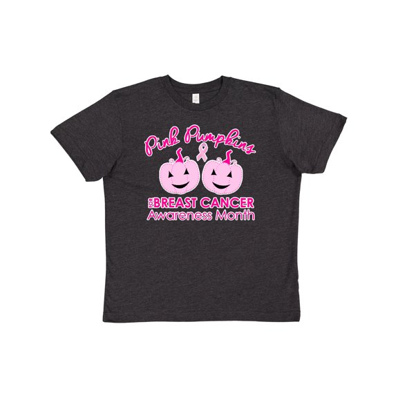 Inktastic Pink Pumpkins for Breast Cancer Awareness Youth T-Shirt