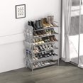 thumbnail image 4 of 6-Tier Shoe Rack Storage Organizer 34-Pair w/Side Hanging Bag, 4 of 4