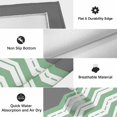 thumbnail image 5 of Green Chevron Outdoor Rug 4x6 Ft, Non Slip Washable Area Rug, Geometric Grey Print Wavy Striped White Patio Rugs Carpet Runner, Large Floor Mat for Indoor/Outdoor Deck Porch Camping, 5 of 8