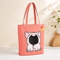 thumbnail image 4 of BingTong Cute Pig‑Shaped Pet Carrier Tote Bag,Soft Canvas Small Pet Shoulder Handbag,Breathable Opening Design,Travel Carrier for Small Cats Puppies,Outdoor Walking Shopping Daily,Pig, 4 of 6