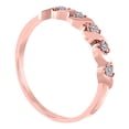 thumbnail image 3 of Aonejewelry 0.05 Ct. Ctw Engagement Wedding Band In 10K Solid Rose Gold, 3 of 3
