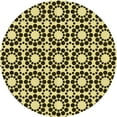 thumbnail image 1 of Ahgly Company Tapis d'Intérieur Ronds Transitionnels Lavables à la Machine, Brun Chocolat, 5 Pieds Rond, 1 of 7