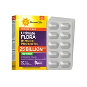 Ultimate Flora Immune Probiotics | 25 Billion CFU | 30 Vegan Capsules | by Renew Life