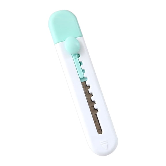 Retractable Box Cutter With Pocket Clip, Sharp Utility Knife With Thickened Hard Plastic Housing, Cutting Tool With Comfort Grip for Office Home Arts Crafts Cartons Cardboard Paper Envelope,1Pc