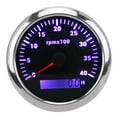 thumbnail image 1 of Tacho Gauge, IP67 Waterproof Car Tachometer 4000RPM 85mm with 7 Color Backlight for RV for Yachts White,Black, 1 of 7