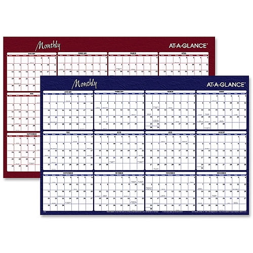 AtAGlance Horizontalontal Erasable Wall Calendars