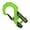 Green, variant on Terrain Winch U Hook Featuring Protective Rubber Sleeve Spring Loading Recovery Hook Upgrades for Vehicle Recovery
