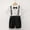 White, variant on NAISIBABY Boys School Uniform Outfits 6 T, Short Sleeve Bowtie Shirt and Overall Shorts Gentleman Sets 2-Piece Khaki(1-12T)
