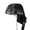 Chrome Hearts Style Side-Wear Skull, variant on Y2K Black PU Leather Bandana Headband with Butterfly Rivets, Punk Gothic Pirate Head Scarf Hat for Women