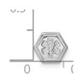 thumbnail image 2 of Sterling Silver Non-Enameled Attachable Emblem Medical Charm - .3 Grams - Measures 6x7mm Wide, 2 of 2