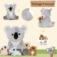 thumbnail image 4 of Animal de peluche Karister con 4 koalas bebés de 45 cm, 4 of 9