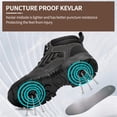 thumbnail image 6 of MeMoride Men's Steel Toe Boots Anti-slip Comfort Work Safety Shoes for Building Industrial, 6 of 7