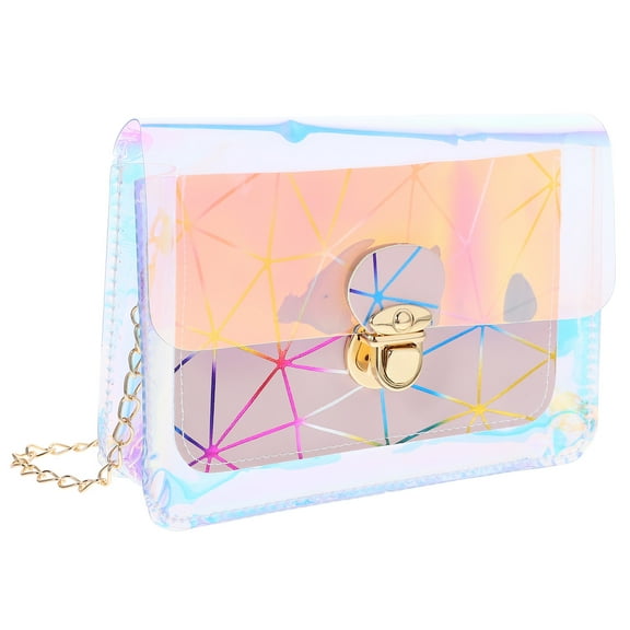 ifundom Clear Handbag with Adjustable Strap, Transparent Body Bag for Work, Travel, and Everyday Use