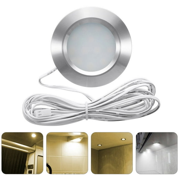 12v LED Downlight 12 LED Waterproof Recessed Light for Cabinets Closets and Bookshelves