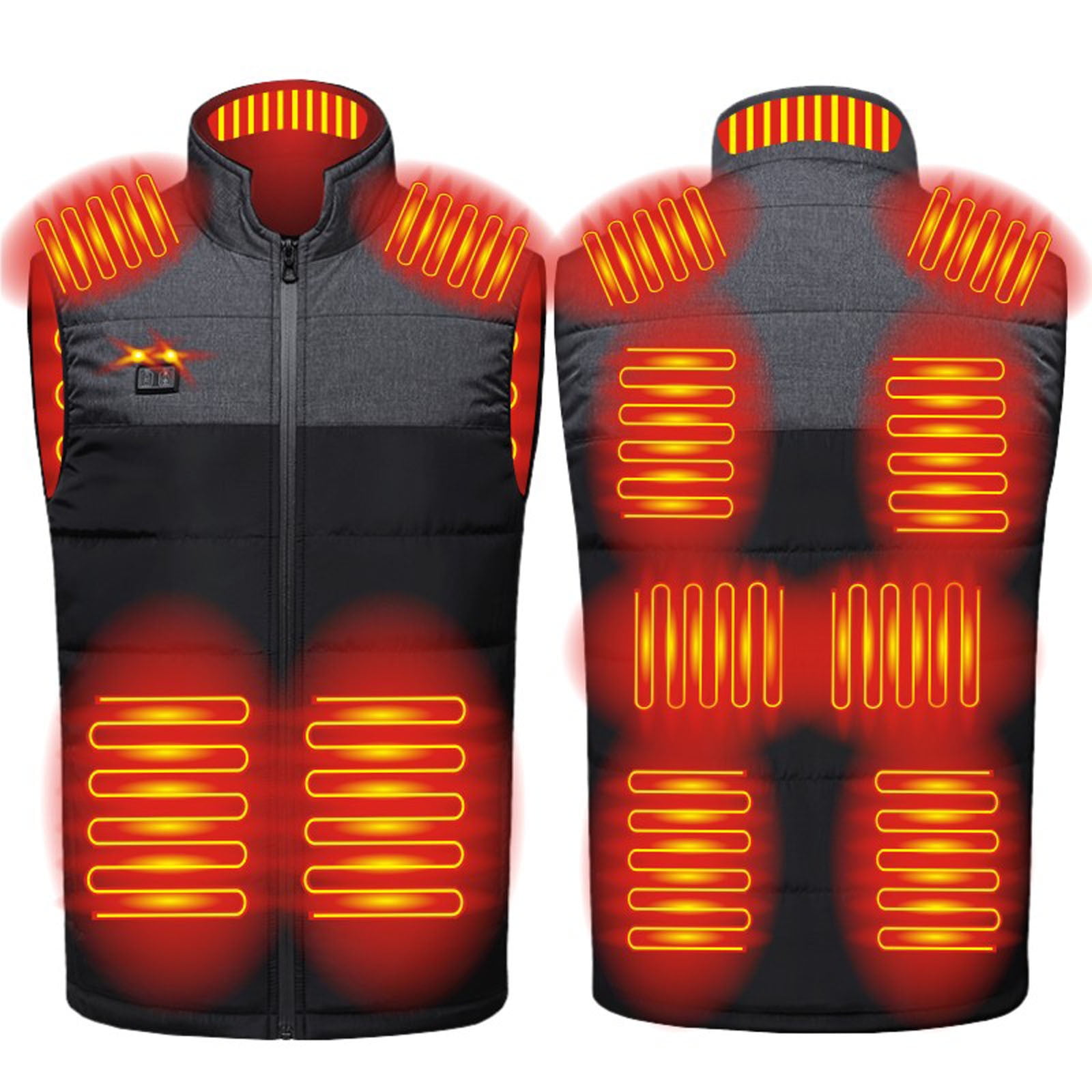 2022 Mens Womens Heated Warm Vest, Lightweight Rechargeable Electric