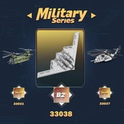 Technic Fighter Jet Building Set 33038, B2 Military Bomber Plane for Adults, Aviation Airplane Cool Jet Model Collection