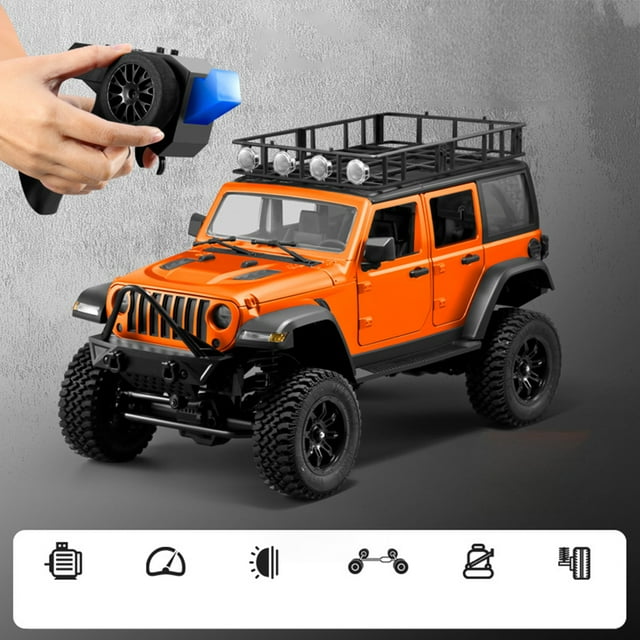 TopOne MNRC MN128 1/12 Remote Control Car 2.4g 4wd Rock Crawler Climbing RC Car with Led Light Full Scale Vehicles Model Toys
