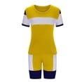 thumbnail image 5 of Yuwull Plus Size Summer Outfits for Women Women Sports Suit Print Tracksuit Short Sleeve T Shirt Tops Biker Shorts Women Clothes Slim Outfit Workout Two Pieces Set, 5 of 5
