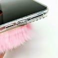 thumbnail image 3 of Compatible with iPhone 15 Pro Max Plush Furry Case with Luxury Bling Diamond Rhinestones Cute 3D Fox Head Women Girls Winter Warm Shockproof Protective Cover, Pink, 3 of 13