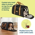 thumbnail image 2 of Sherpa Element Airline Approved Pet Carrier - Black & Tan, Large, 2 of 6
