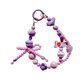 thumbnail image 5 of Llavero con cuentas, pulsera y llavero púrpura, 5 of 9