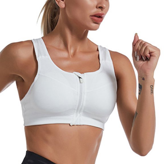 Aayomet Underwire Bra Wirefree High Support Bra for Women Small to Plus Size Everyday Wear, Exercise and Offers Back Support,White L