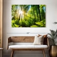 thumbnail image 3 of Elephant Stock Forest Sunshine Wall Art - Horizontal Canvas Wall Art - Living Room Wall Decor - Wellness Canvas - Black And Blue Decor - 48" x 32", 3 of 8