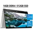 thumbnail image 1 of HP Pavilion x360 14 2-in-1 Business Laptop 14" Diagonal FHD IPS Touchscreen 11th Gen Intel Quad-Core i5-1135G7 16GB DDR4 512GB SSD Intel Iris Xe Graphics B&O Audio HDMI USB-C WiFi6 Win10 Silver, 1 of 5