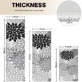 thumbnail image 4 of Black Floral and Petal Pattern Kitchen Rugs Sets Of 3,Kitchen Runner Rugs Non Skid Washable,Decorative Kitchen Floor Mats for Kitchen,Sink,Laundry,17"x30"+ 17"x47" + 17"x59", 4 of 6