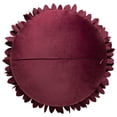 thumbnail image 6 of JWH 3D Round Burgundy Decorative Flower Throw Pillows for Bed Living Room Sofa Couch Decor 14 inch, 6 of 8