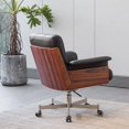 thumbnail image 3 of Desk Italian Leather Boss Chair Gamer Computer Work Single Person Modern Designer Office Chairs Home Desk Silla Salon Furniture My Lux Decor Round, 3 of 12