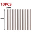 thumbnail image 1 of 10 Pcs Barre Ronde Tige Droite Métrique HSS Tige en Acier Haute Vitesse Outil de Tour Neuf, 1 of 1